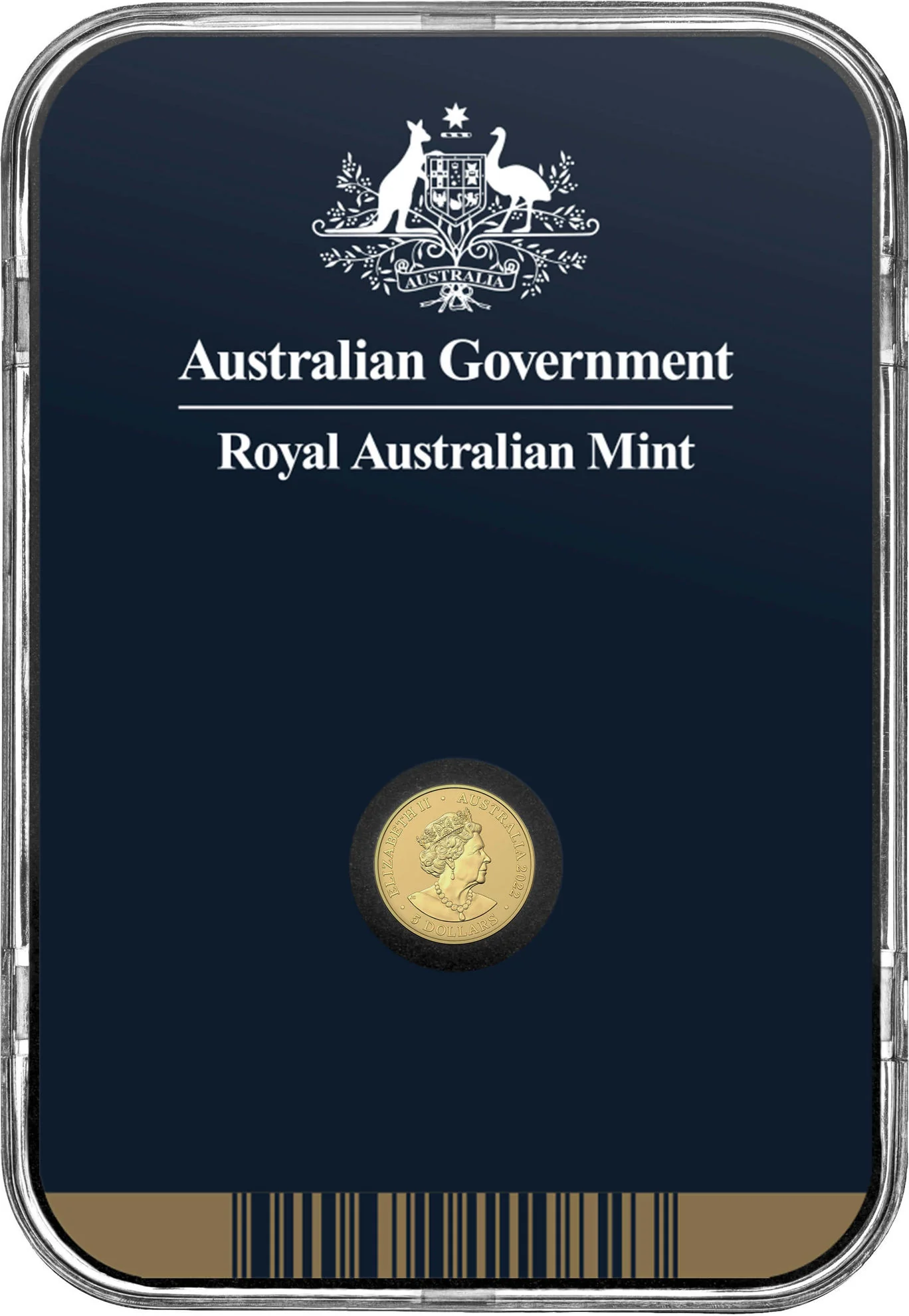 2022 Mini Money Kookaburra $5 Gold Frosted Uncirculated Coin - Image 4