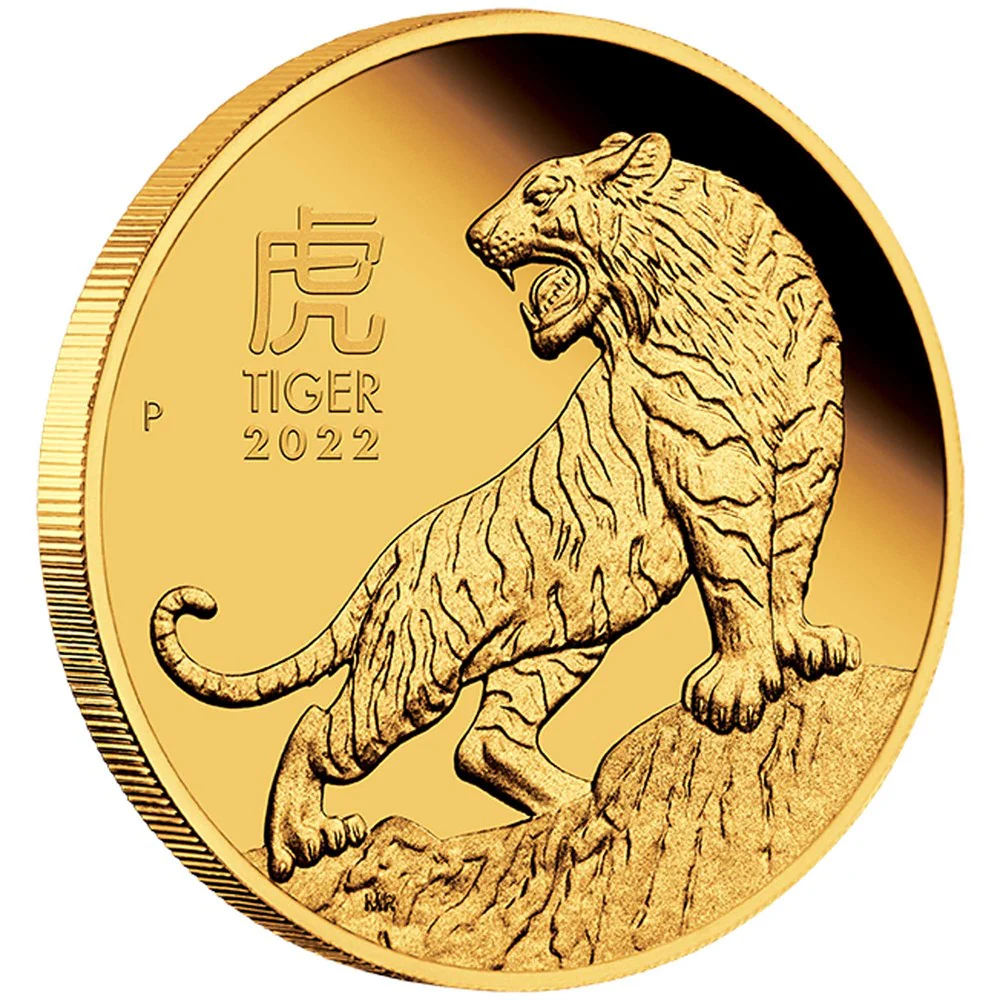 2022 Year of the Tiger 1/10oz Gold Proof Coin - Image 2