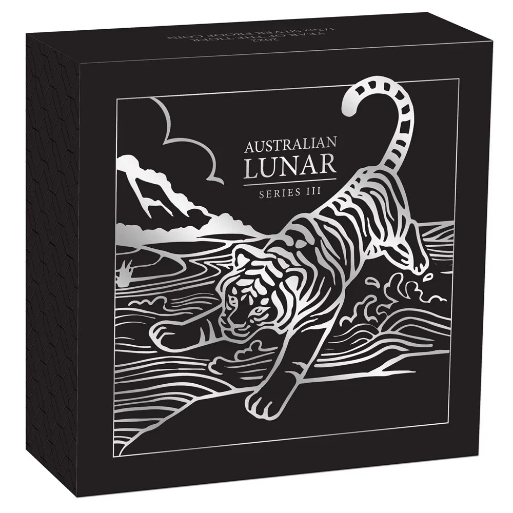 2022 Year of the Tiger 1/2oz Coloured Silver Proof Coin - Image 3