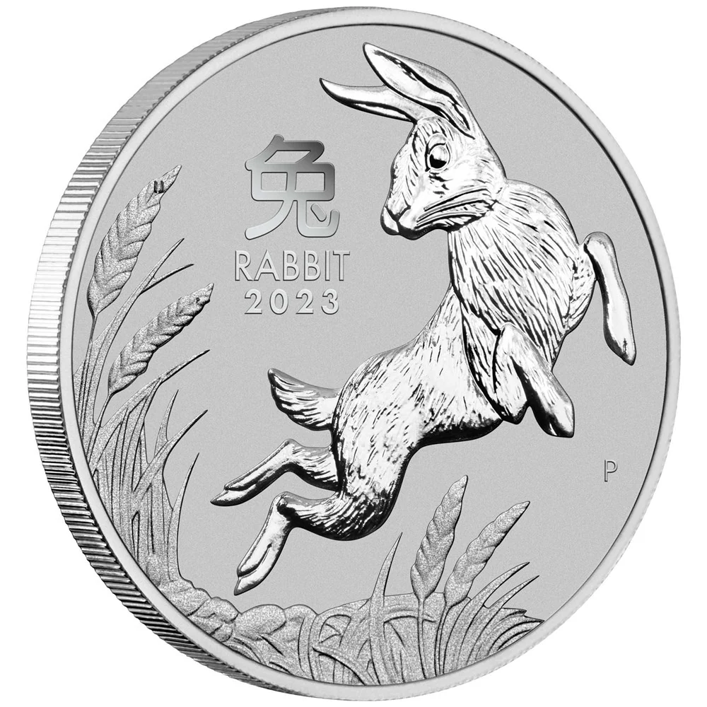 2023 1oz Platinum Year of the Rabbit Coin