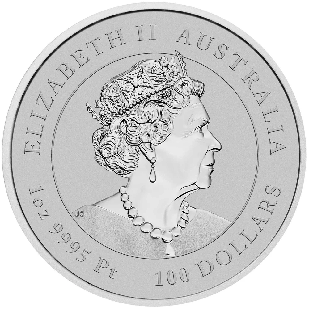 2023 1oz Platinum Year of the Rabbit Coin - Image 2
