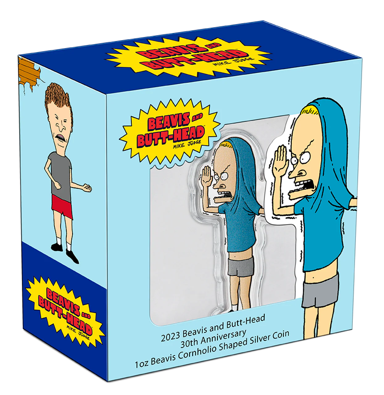 2023 1oz Silver 30th Anniversary Beavis and Butt-Head Cornholio Coin