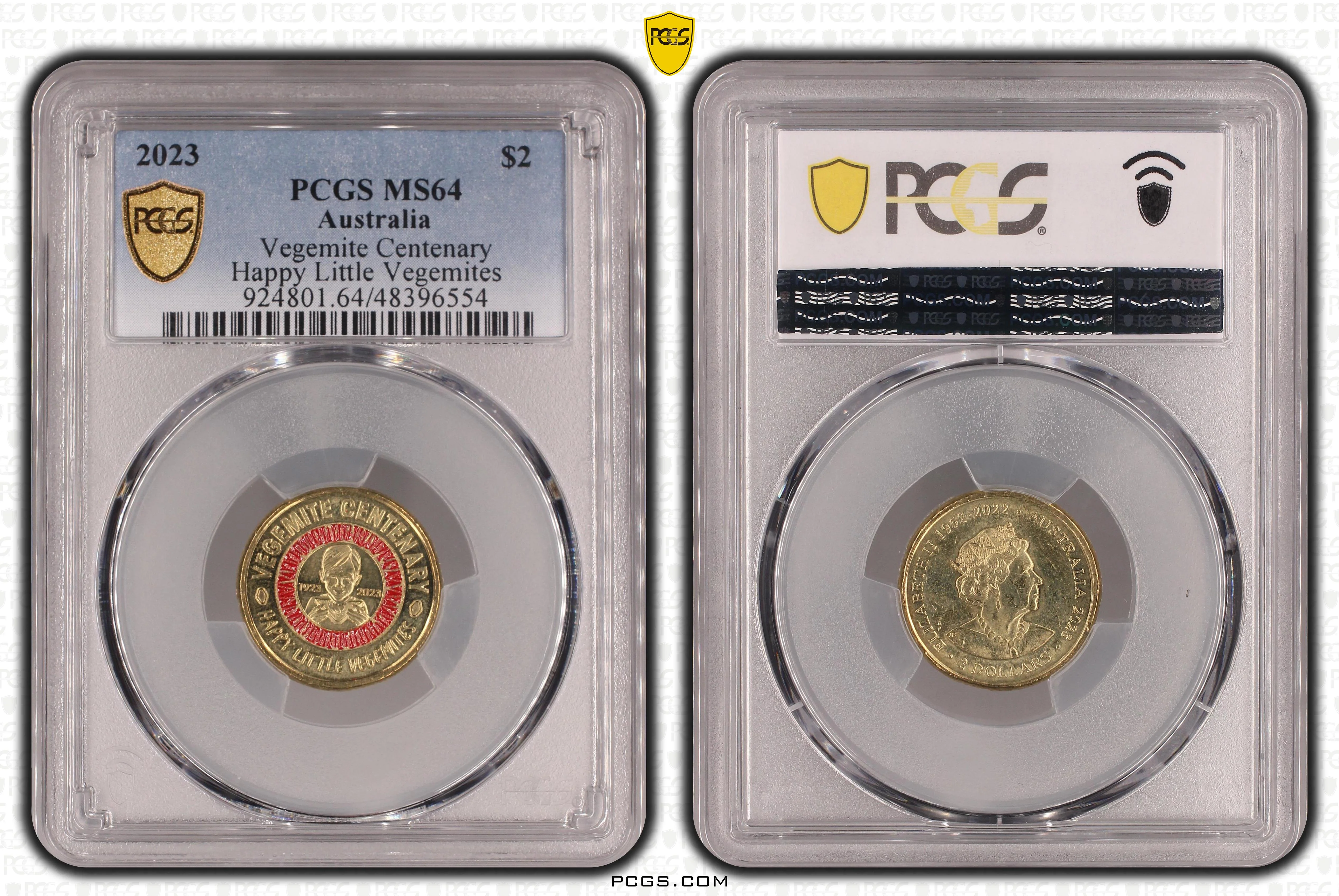 2023 $2 Vegemite Centenary - Happy little Vegemite MS64