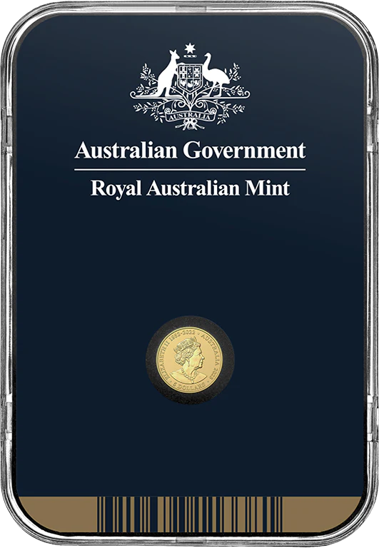 2023 $5 1/2 gram Frosted Uncirculated Mini Money Emu Coin - Image 3