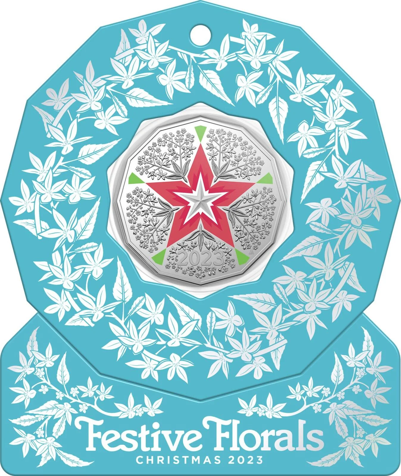 2023 50c Festival Florals UNC - Blue