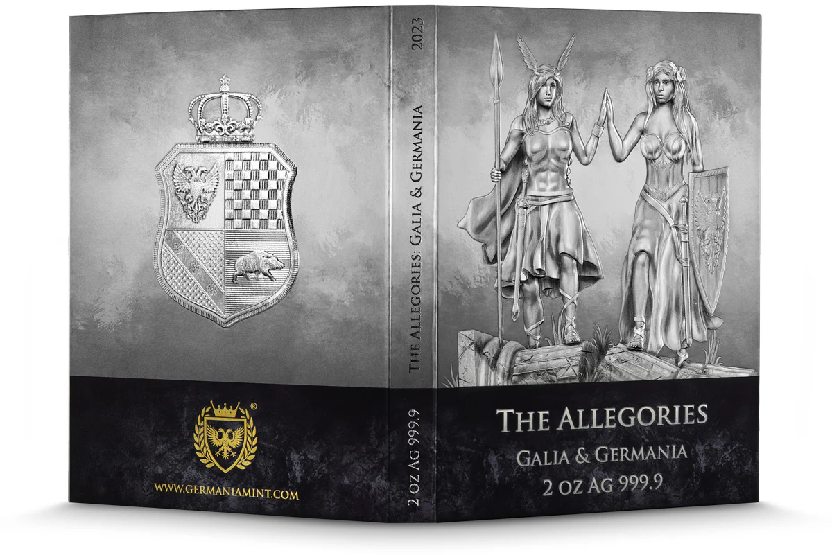 2023 Allegories: Galia & Germania 2oz Silver BU - Image 4