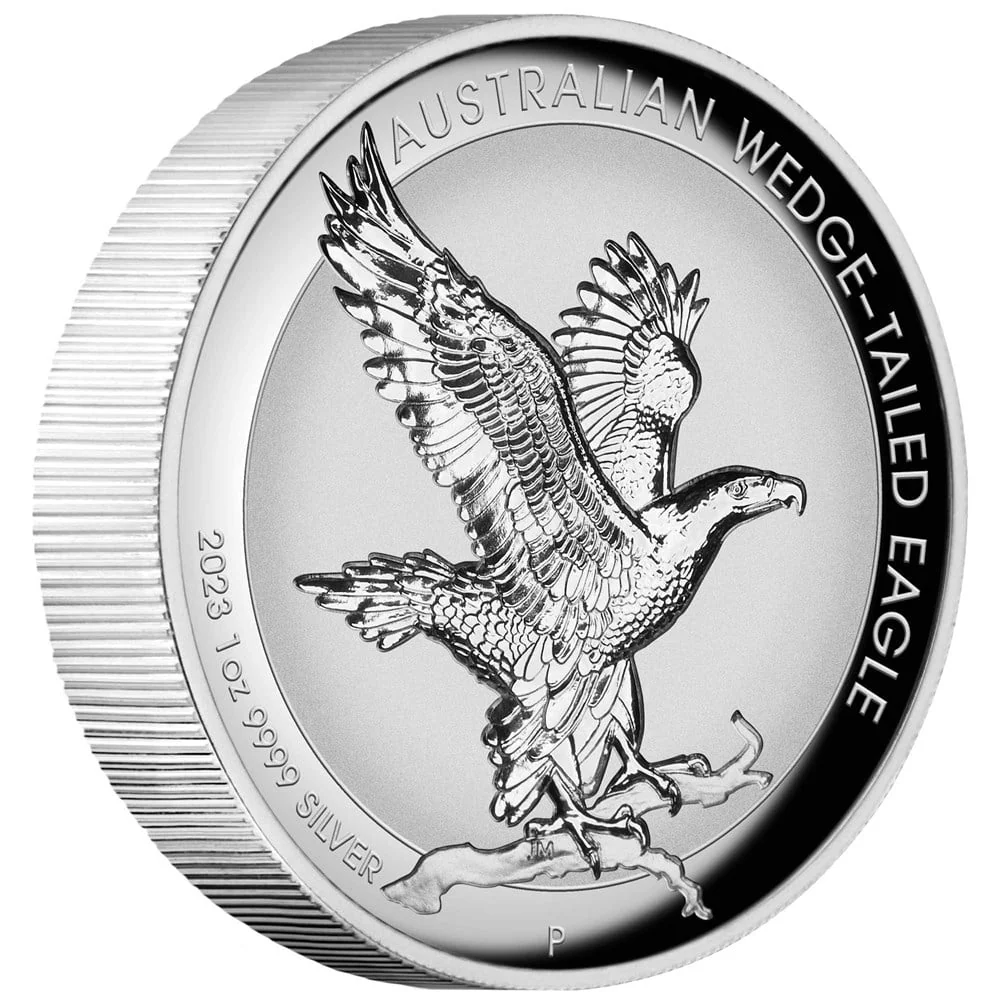 2023 Australian Wedge-tailed Eagle 1oz Silver Incused Coin - Image 4