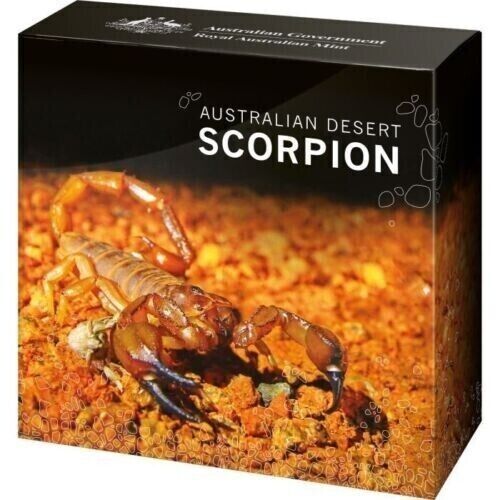 2023 Australia's Most Dangerous Desert Scorpion 1oz Silver Coloured Proof Coin - Image 2