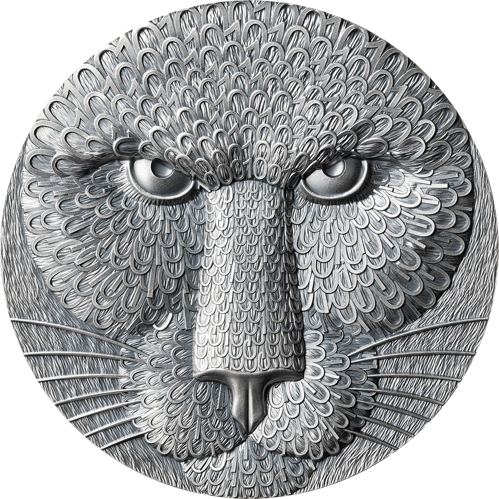 2023 Binary Puma United Crypto States 2oz Antiqued Silver Coin