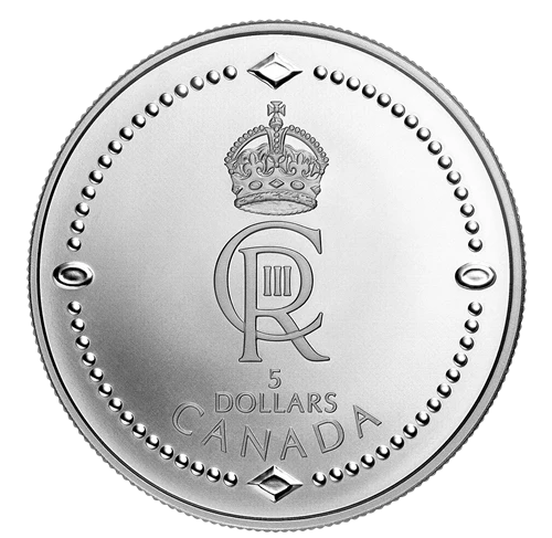 2023 Canada $5 King Charles III’s Royal Cypher Silver Coin - Image 2