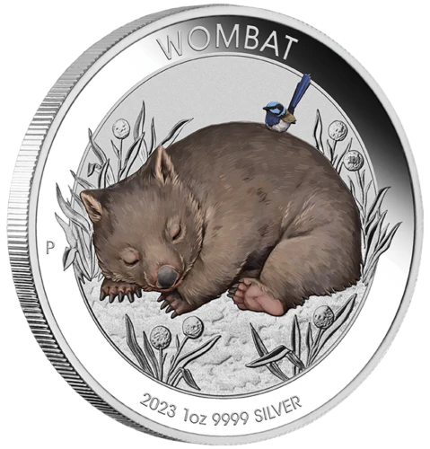 2023 Coloured Wombat 1oz Silver Coin in Card - Image 2