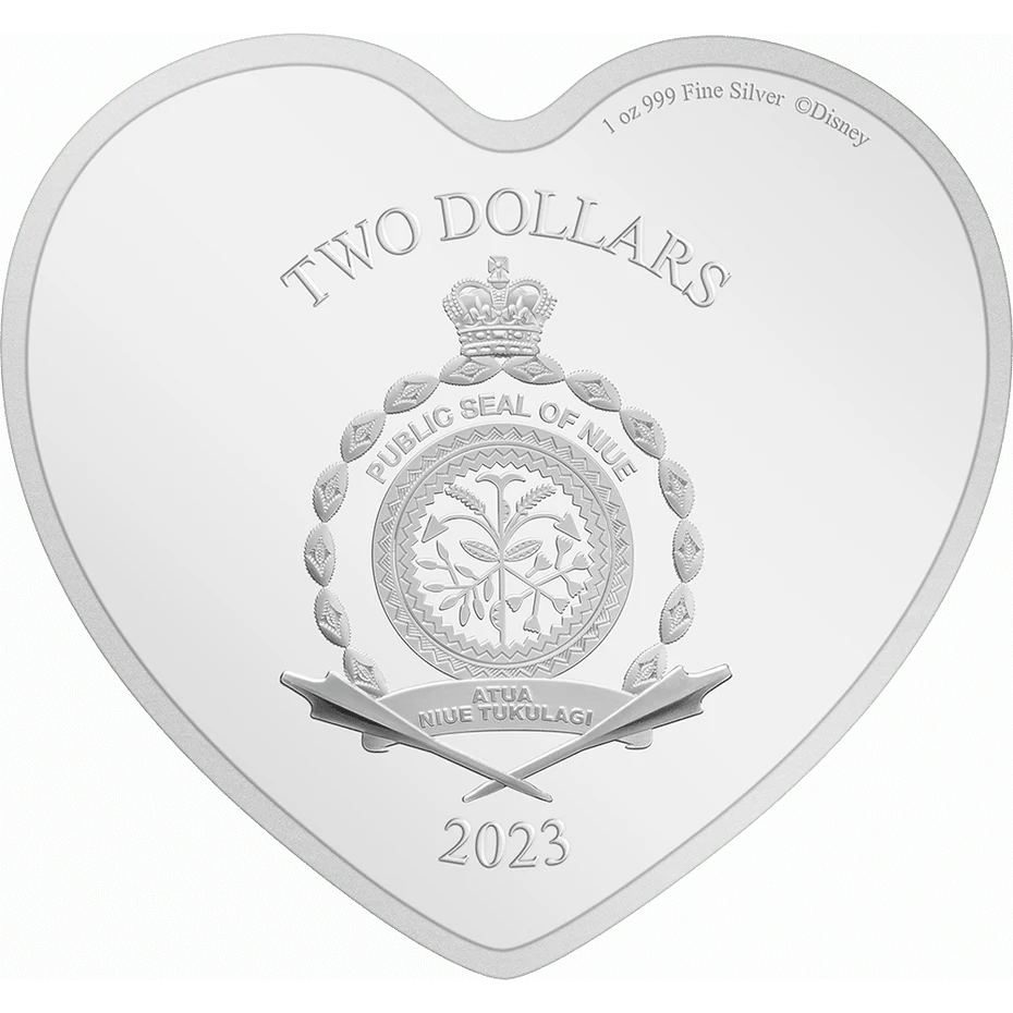 2023 Disney Mickey Mouse Love Always Wins 1oz Silver Coin - Image 3