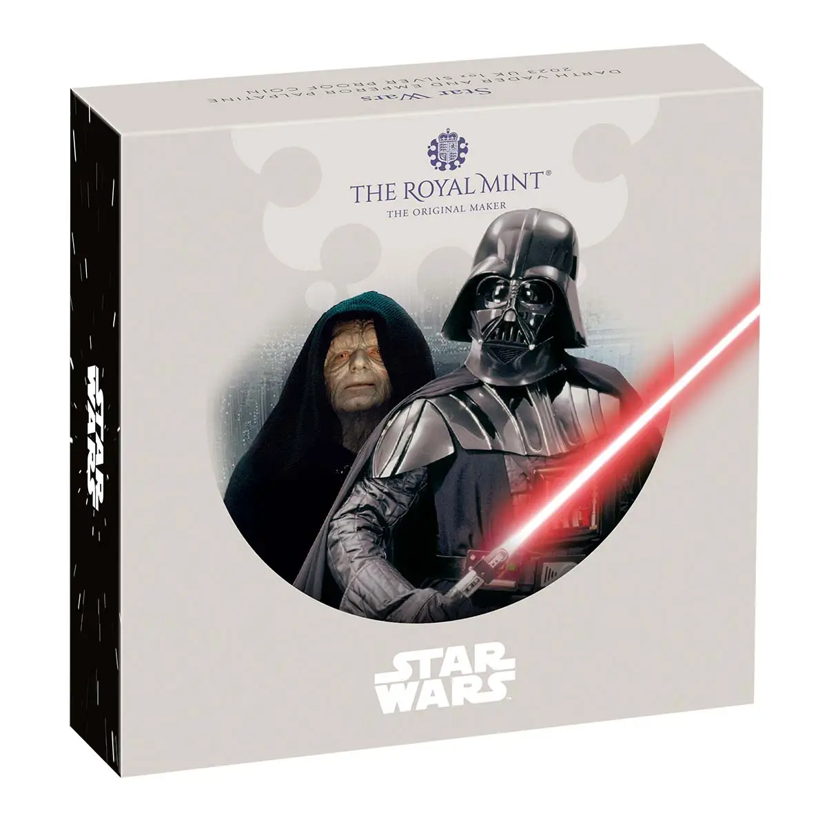 2023 GB Star Wars Darth Vader and Emperor Palpatine 2 Pound 1oz Silver Proof Coin - Image 4