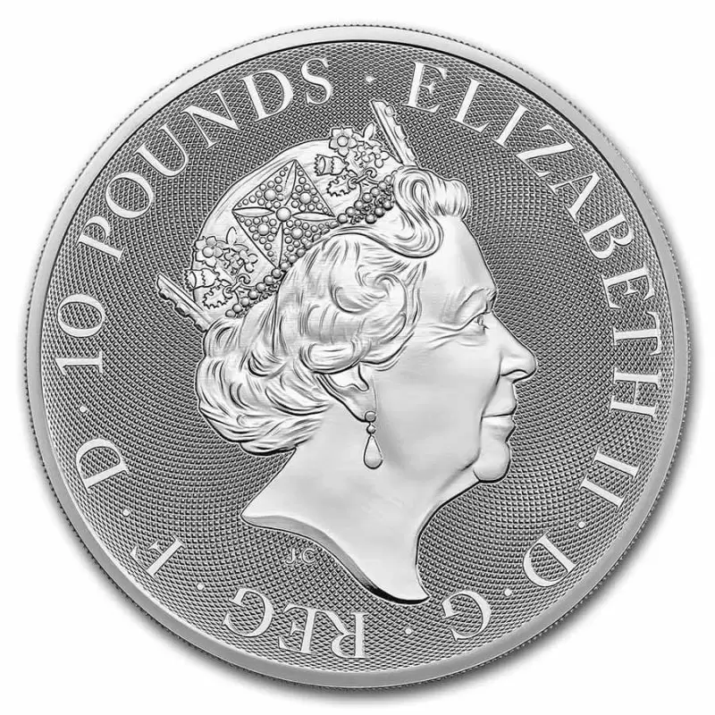 2023 GB Tudor Beasts Yale of Beaufort Silver 10oz Coin - Image 2