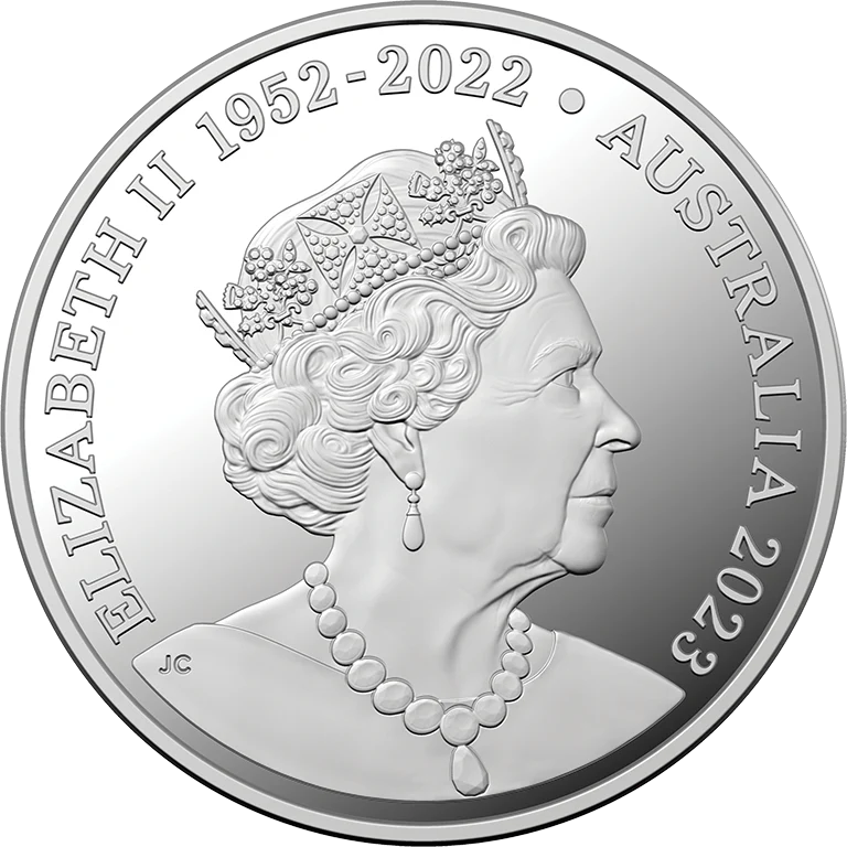 2023 Kangaroo Series 30th Anniversary – Mob of Thirty $1 1 oz ‘C’ Mintmark Fine Silver Proof Coin - Image 2