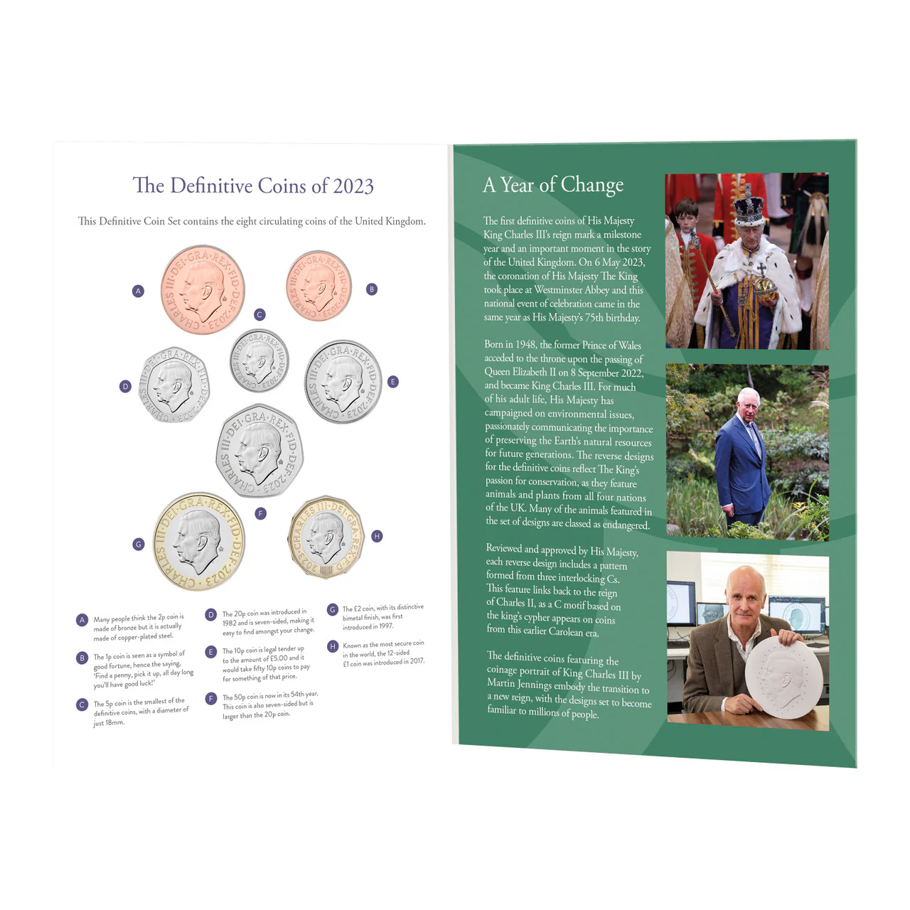 2023 King Charles III Definitives BU Coin Collection - Image 3