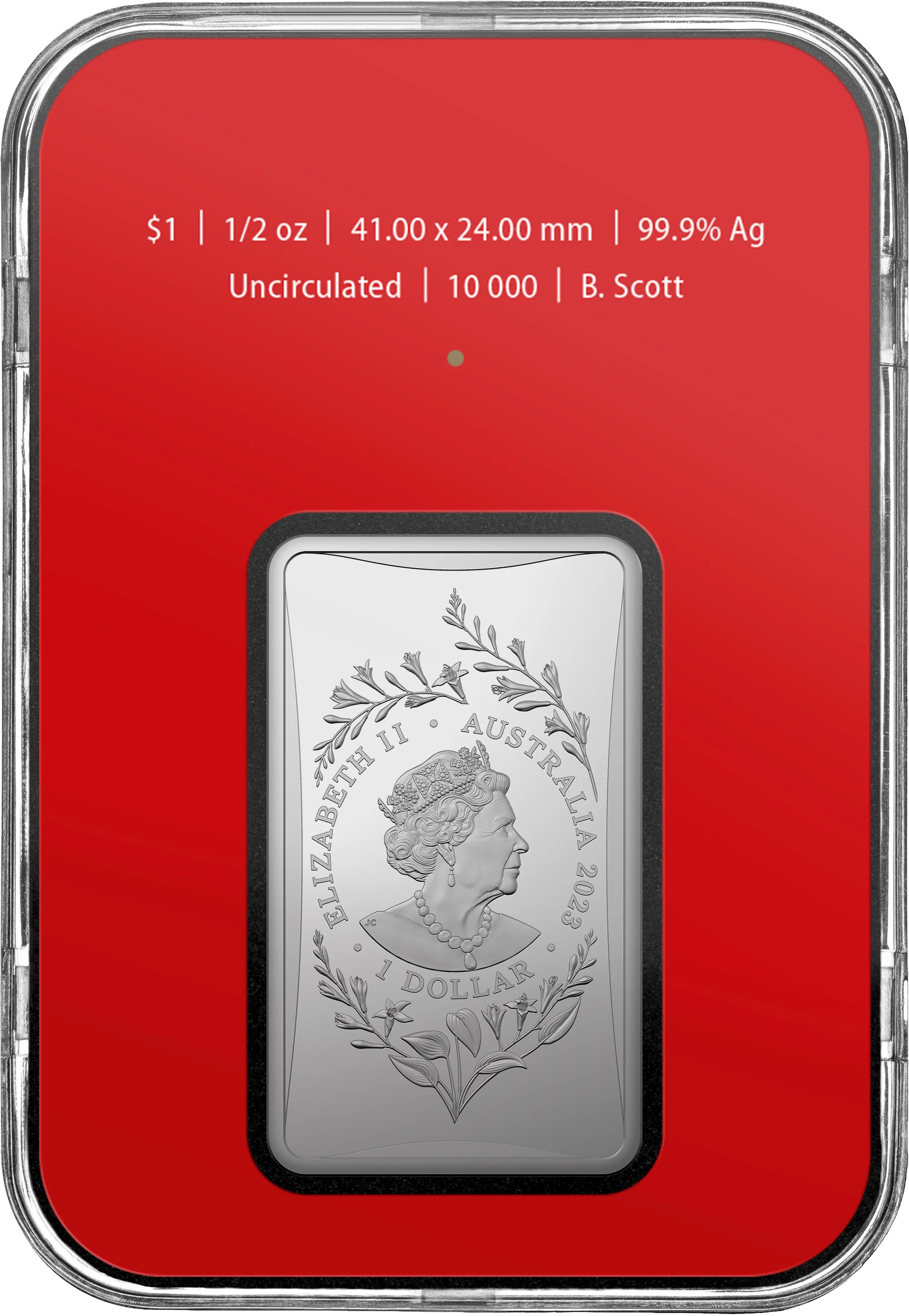 2023 Lunar Year of the Rabbit $1 1/2oz Silver Rectangular Coin - Image 2