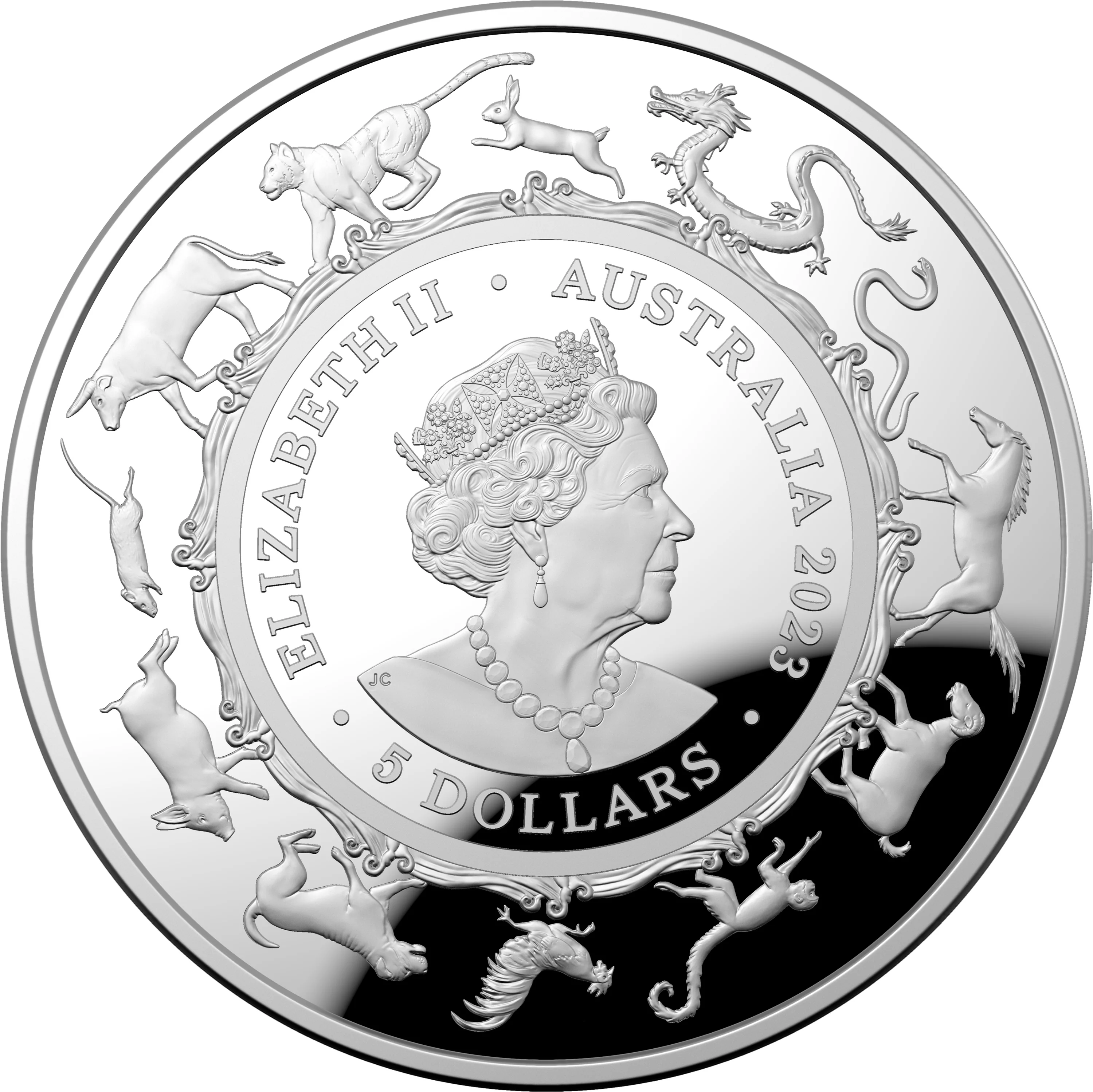 2023 Lunar Year of the Rabbit $5 Silver Domed Coin - Image 5