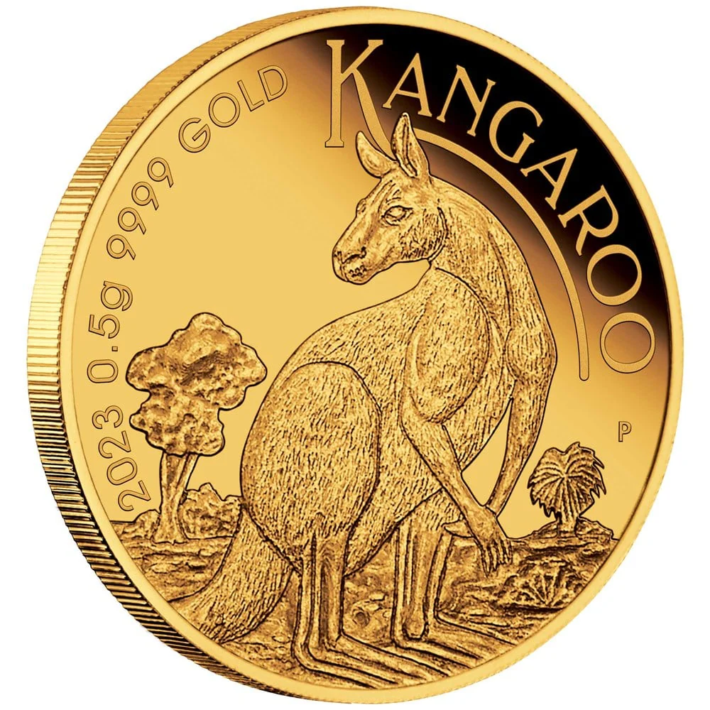2023 Mini Roo 0.5g Gold Proof Coin in Card - Image 3