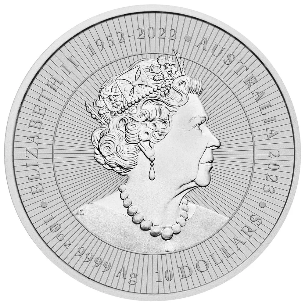 2023 Mother and Baby Kangaroo 10oz Silver Piedfort Coin - Image 2