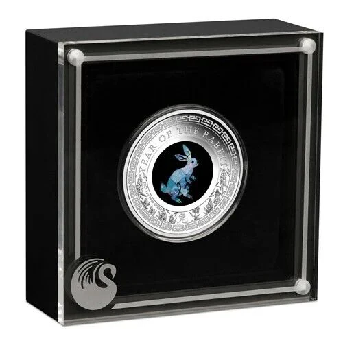 2023 Opal Rabbit 1oz Silver Proof Coin - Image 2