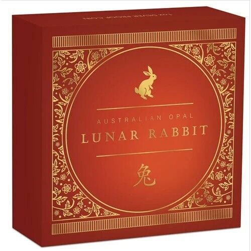 2023 Opal Rabbit 1oz Silver Proof Coin - Image 4