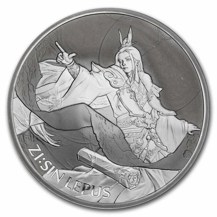 2023 South Korea ZI:SIN Lepus BU 1oz Silver Coin