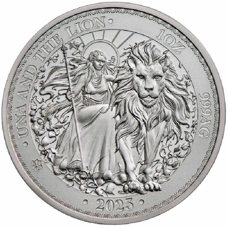 2023 St Helena Una and the Lion 1oz Silver Coin