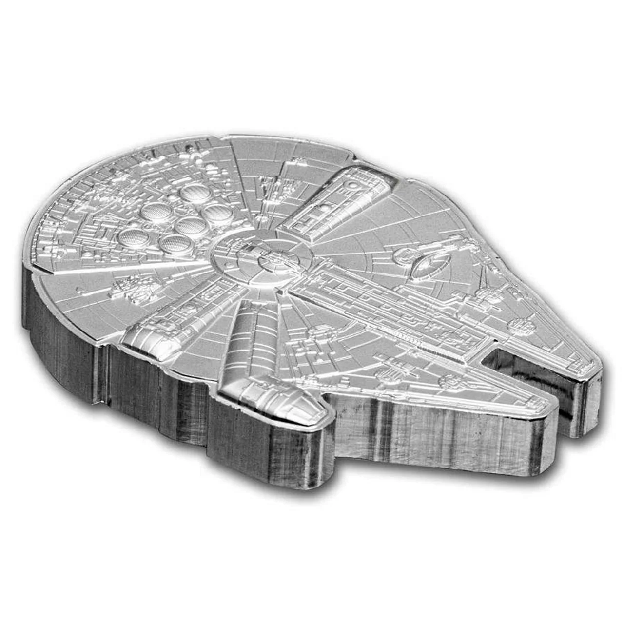 2023 Star Wars Millennium Falcon Shaped 2oz Silver Coin - Image 2