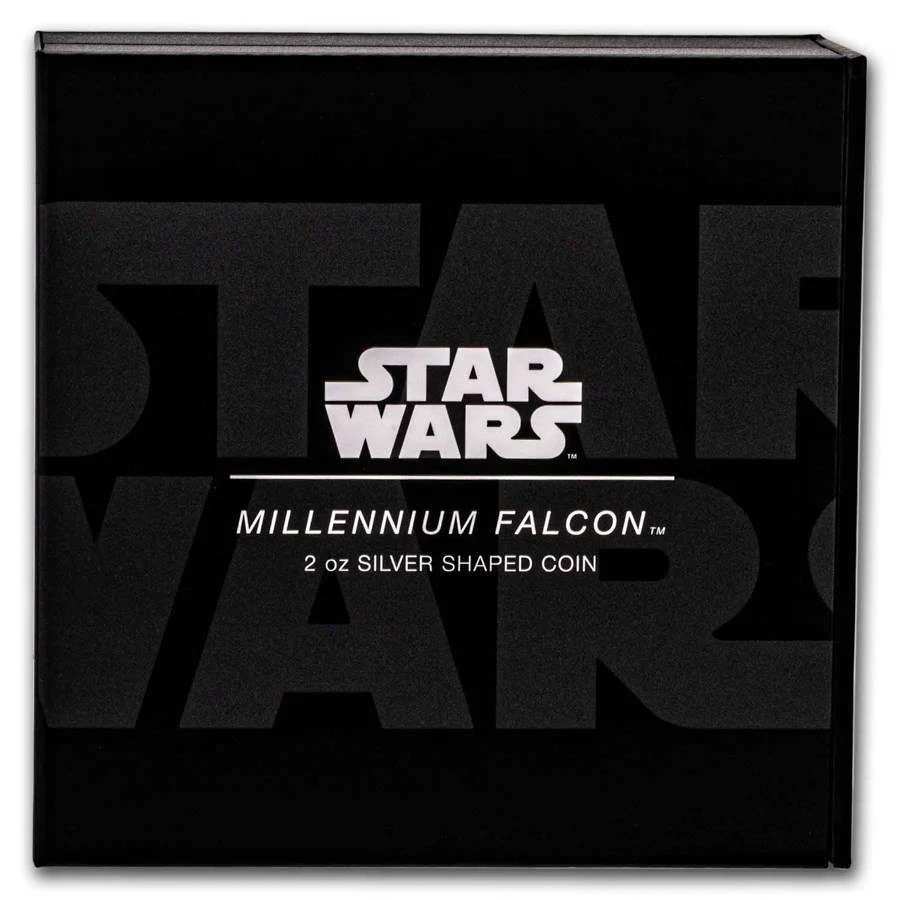 2023 Star Wars Millennium Falcon Shaped 2oz Silver Coin - Image 4