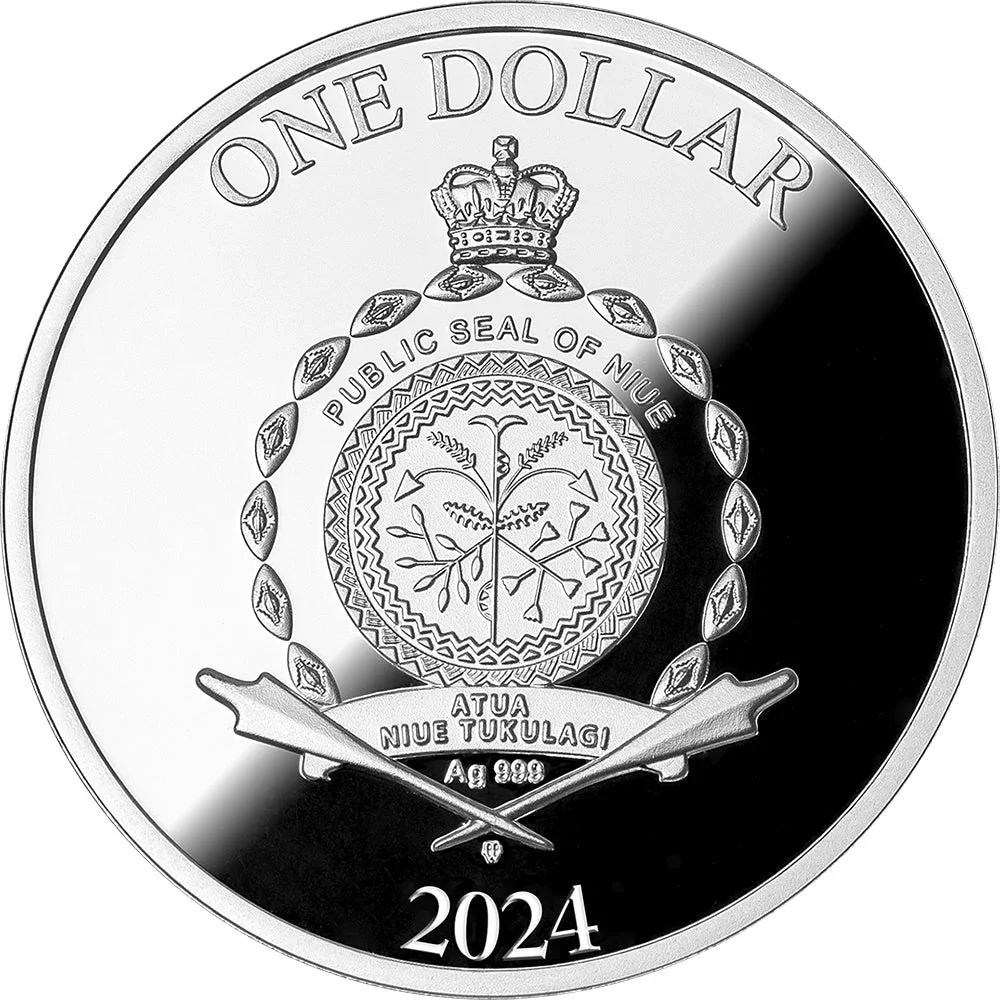 2024 $1 Falcon Of Tutankhamun Silver Proof Coin - Image 3