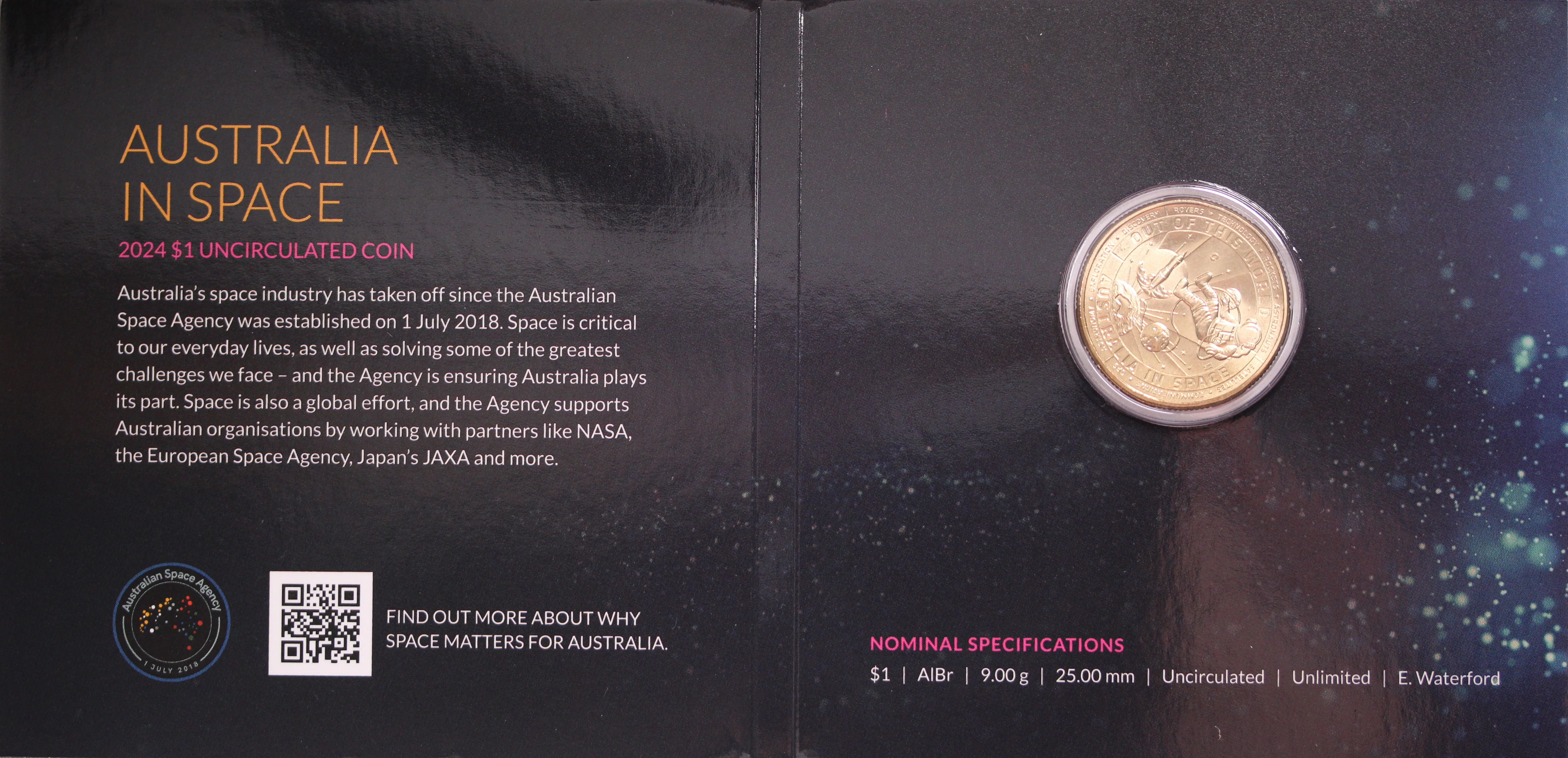 2024 $1 Out of this World Australia in Space UNC - 'C' Mintmark - Image 2