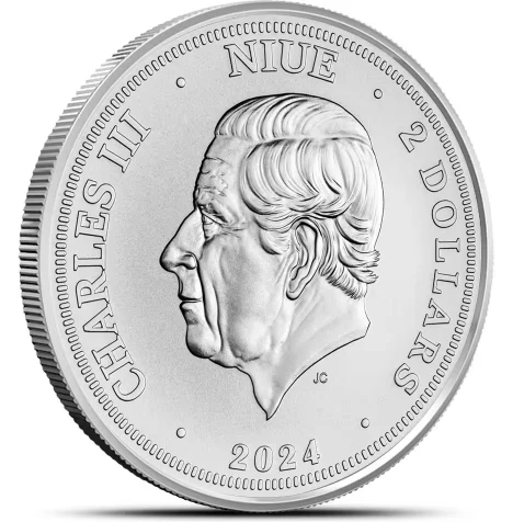 2024 1oz Niue Silver Slovakia Eagle Coin - Image 2