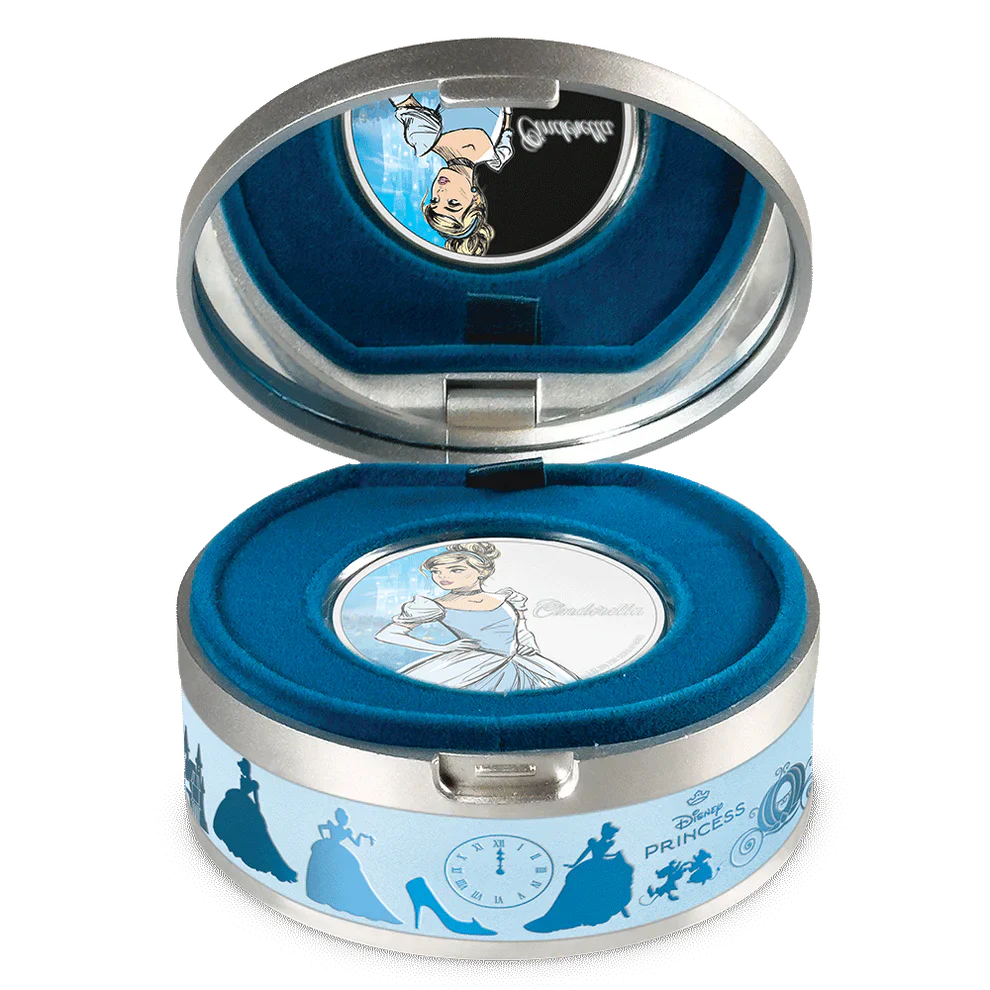 2024 Disney Princess - Cinderella 1oz Silver Coin - Image 3