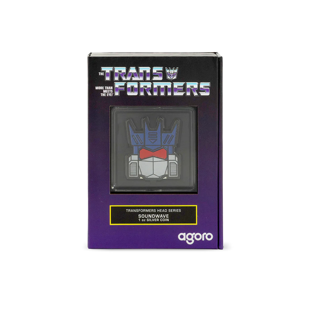 2024 Transformers Heads - Soundwave 1oz Silver Coin - Image 3