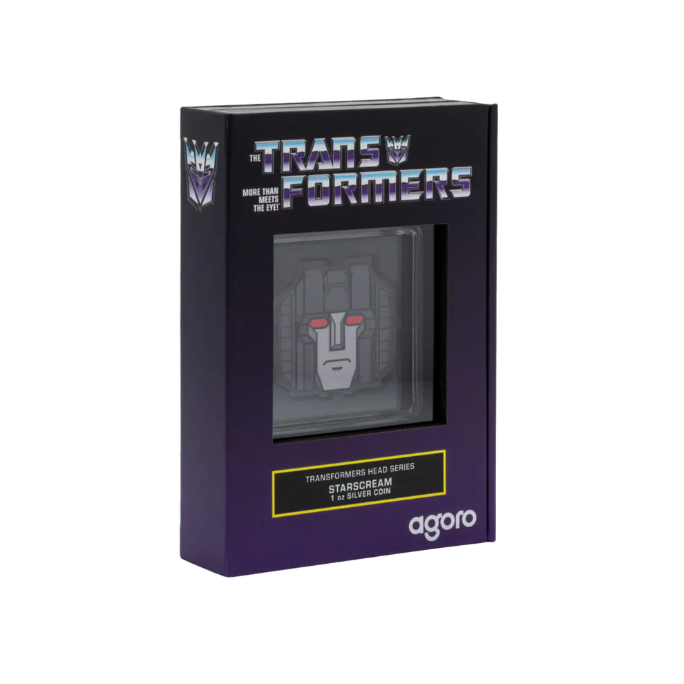 2024 Transformers Heads - Starscream 1oz Silver Coin - Image 4