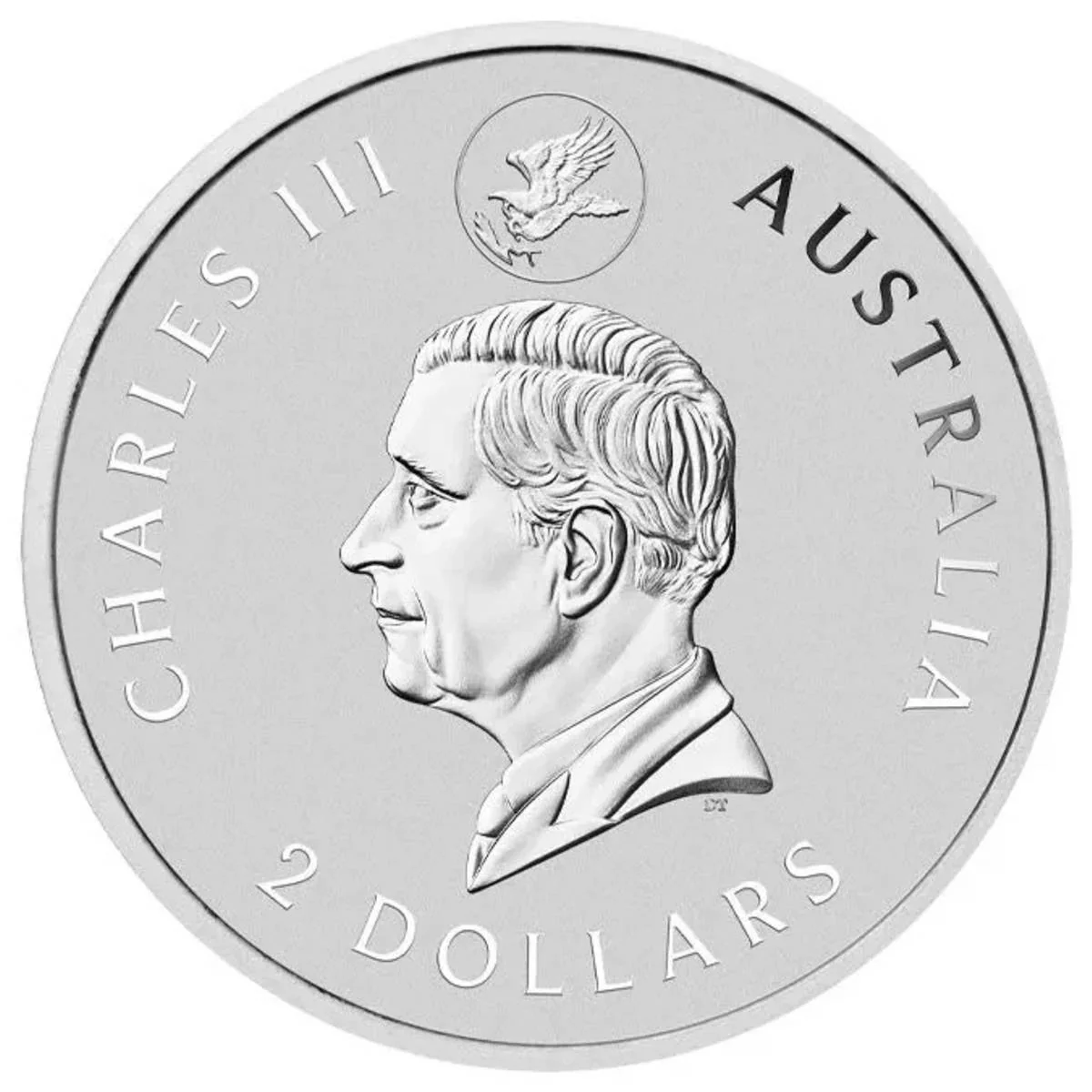 2024 $2 Australian Wedge Tailed Eagle 10th Anniversary - 2oz Silver Coloured Coin NGC MS70 w/Mercanti-Signed Flag Label - Image 3