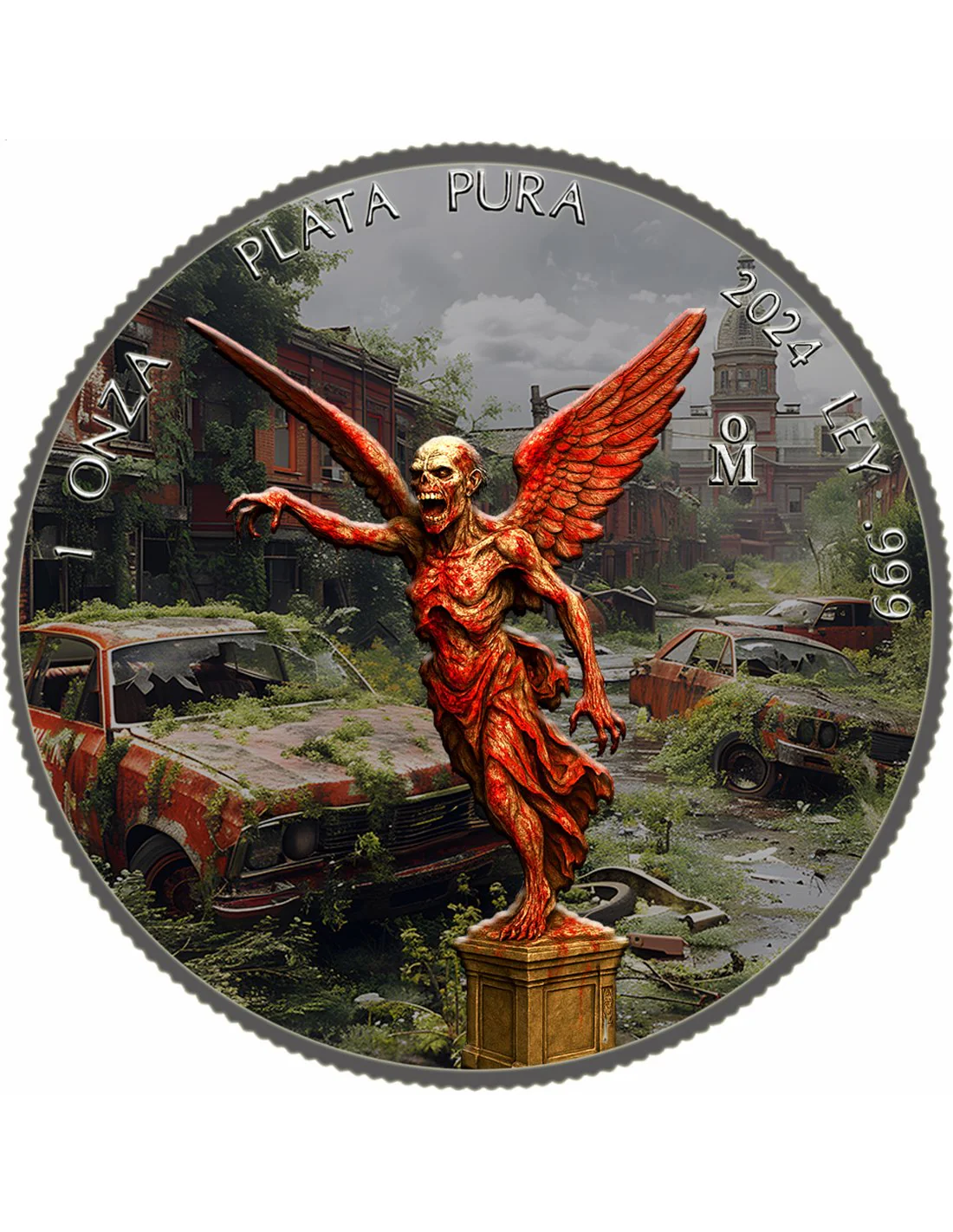 2024 Apocalypse Zombie Libertad 1oz Silver Coin Mexico - Image 2