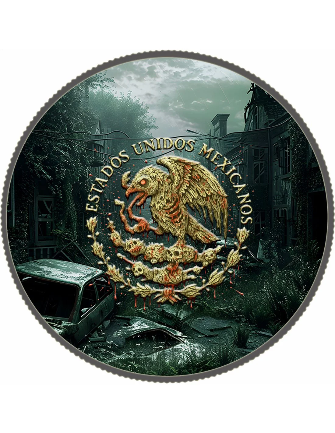 2024 Apocalypse Zombie Libertad 1oz Silver Coin Mexico - Image 3