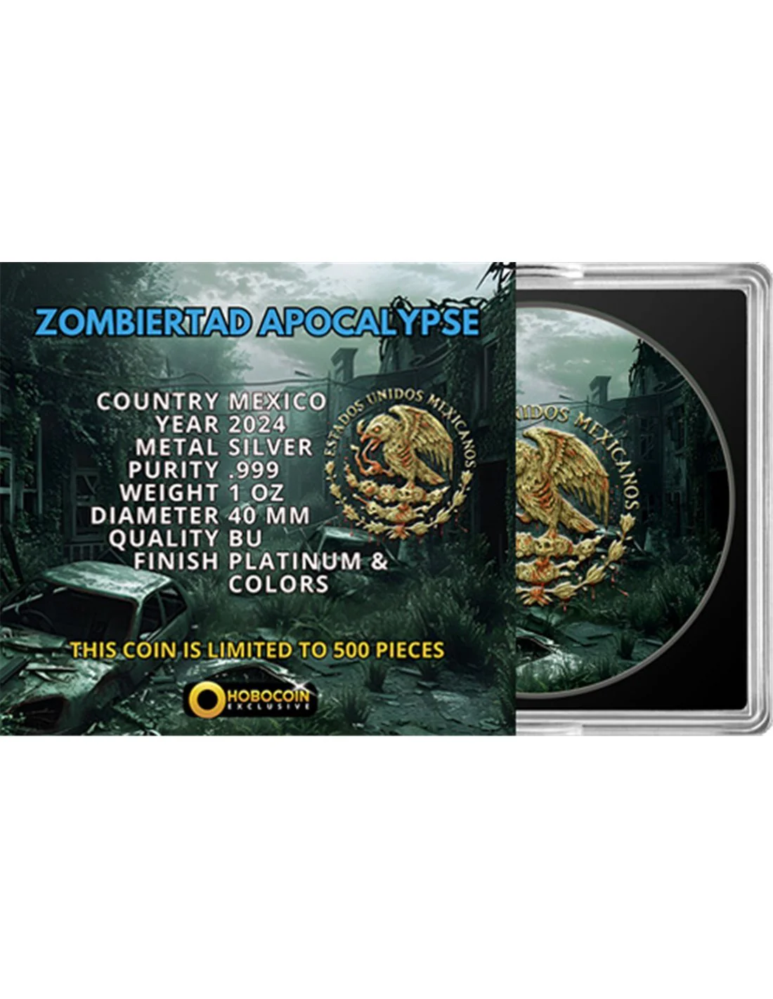 2024 Apocalypse Zombie Libertad 1oz Silver Coin Mexico - Image 5