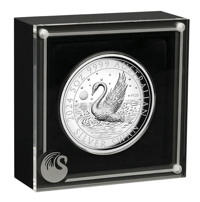 2024 Australian Swan 5oz Silver Proof High Relief Coin - Image 4