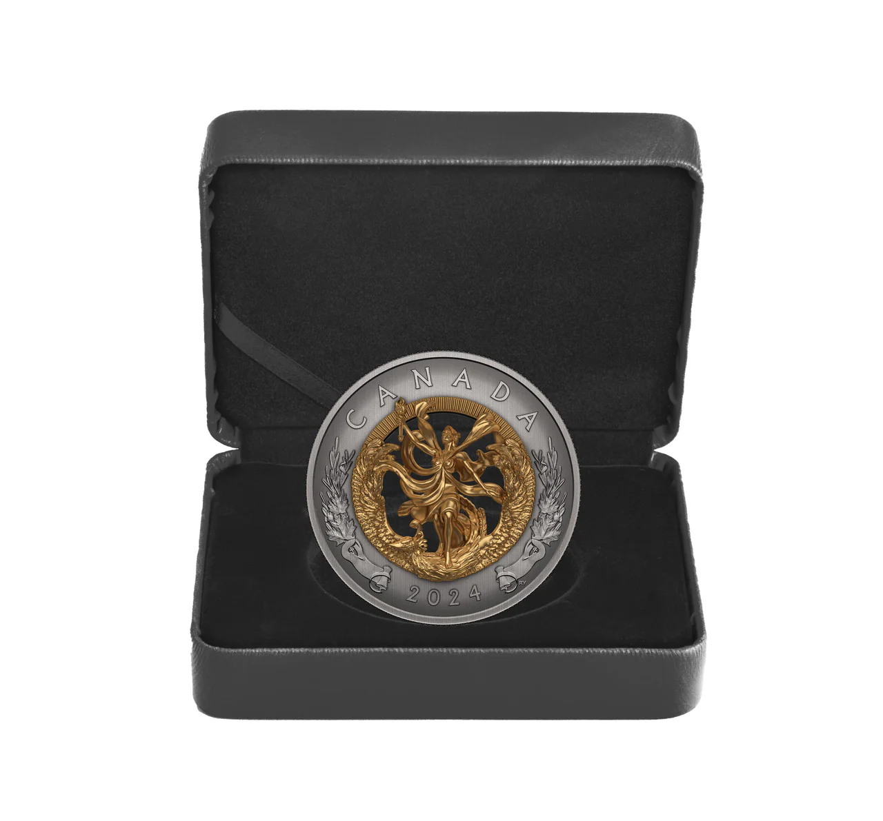 2024 Canada $50 Fine Silver Coin - Allegory of Freedom - Image 4