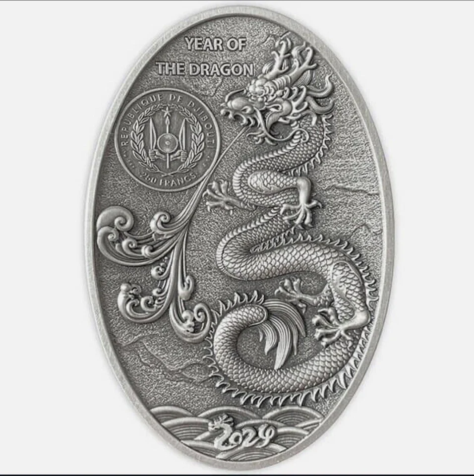 2024 Dragon Egg 5oz Silver Coin - Image 2