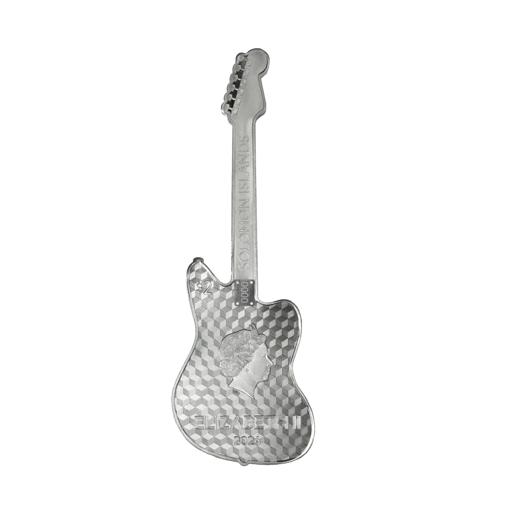 2024 Fender® Jaguar 1oz Pure 1oz Silver Coin - Image 3