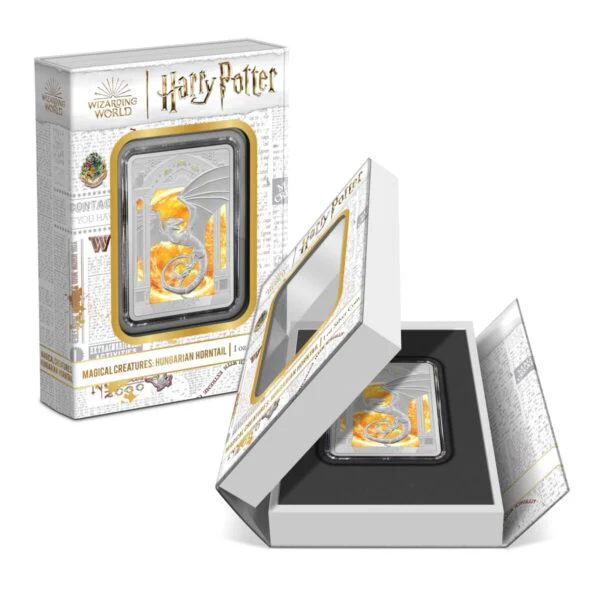 2024 Harry Potter Magical Creatures - Hungarian Horntail 1oz Silver Coin - Image 4