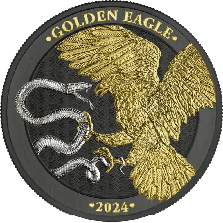 2024 Malta Golden Eagle 5 Euro 1 oz Silver Limited Edition Coin