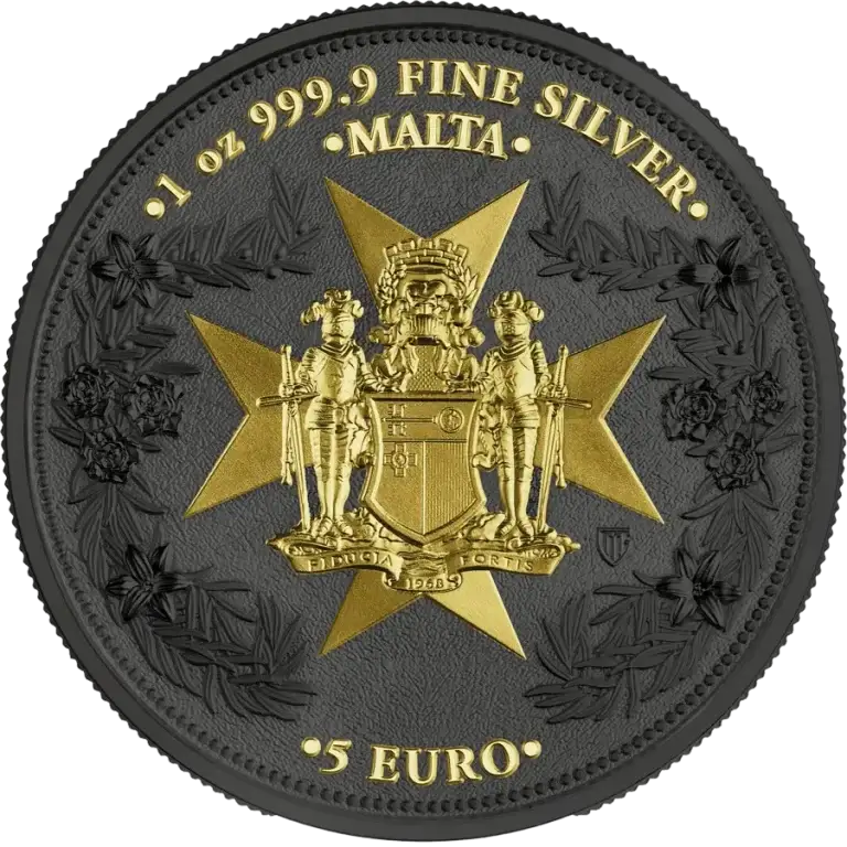 2024 Malta Golden Eagle 5 Euro 1 oz Silver Limited Edition Coin - Image 2
