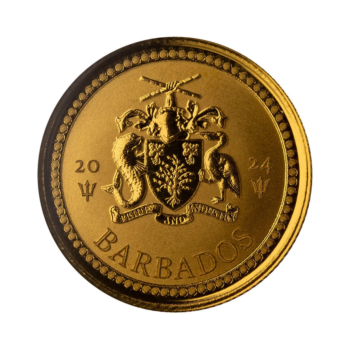 2024 Scottsdale Mint Gold Trident Coin 1/10oz - Image 2