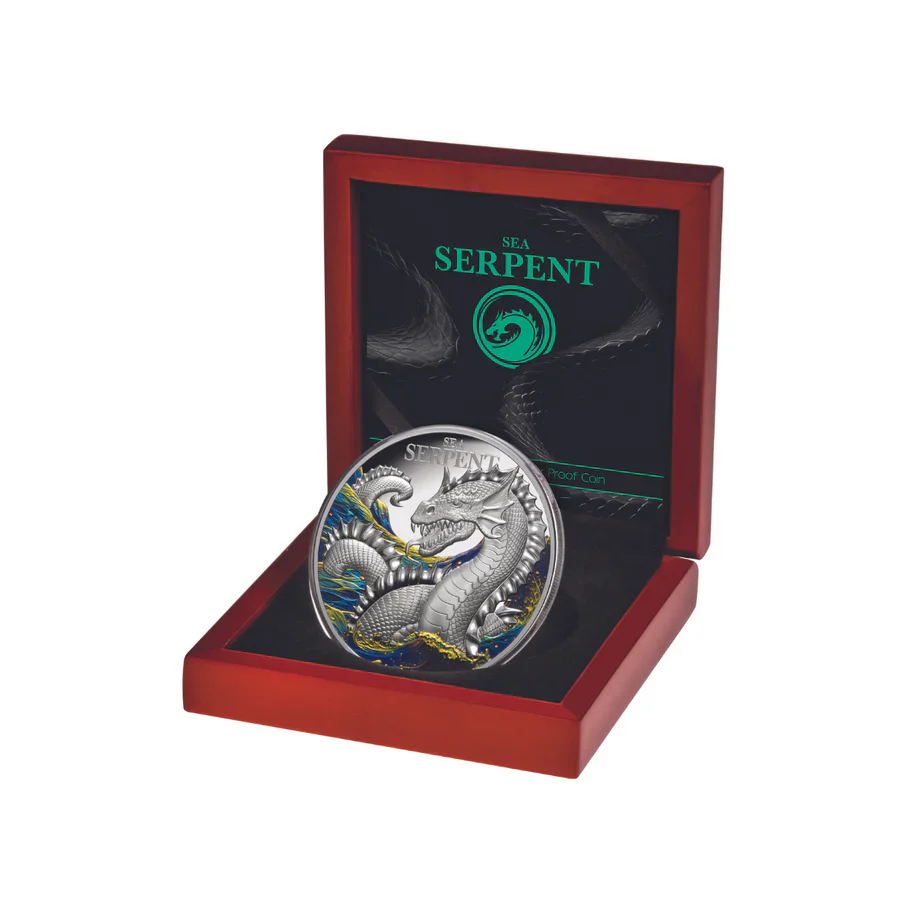 2024 Sea Serpent $5 2oz Silver Proof Coin - Image 3