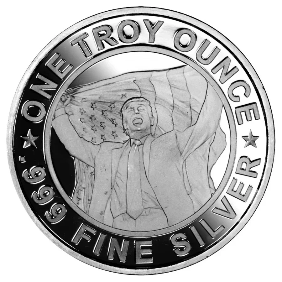 2024 Silver Donald Trump Assassination Attempt Round 1oz - Image 2